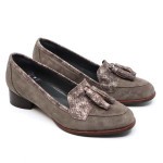 Clair de Lune mocassin taupe suède 3K658